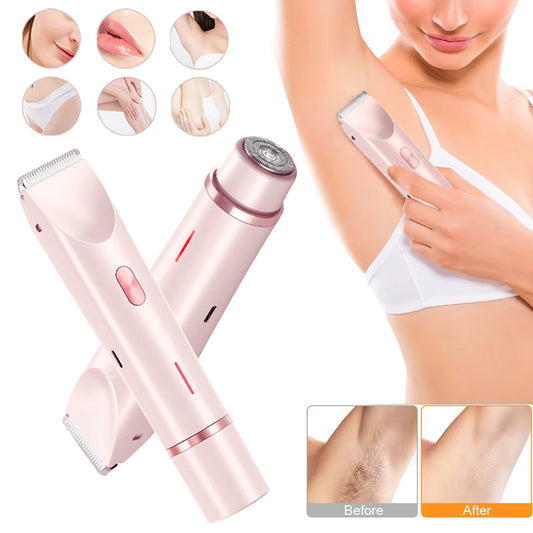 2 in 1 Bikini & Body Trimmer - Women's Hair & Body Shaver