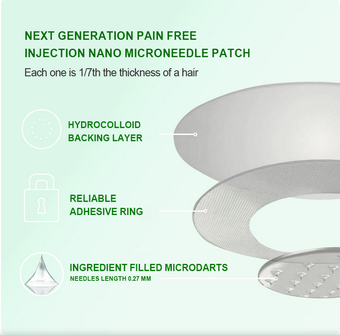 10 in 1 Moringa* Berberinee NAD + Advance Nano Microneedle Patch